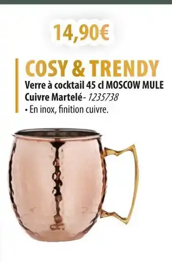 Cuisine Plaisir COSY & TRENDY Verre à cocktail MOSCOW MULE offre