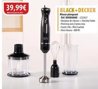 Cuisine Plaisir BLACK+DECKER Mixeur plongeant offre