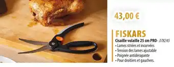 Cuisine Plaisir FISKARS Cisaille volaille 25 cm pro offre