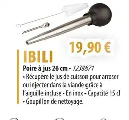 Cuisine Plaisir IBILI Poire à jus 26 cm offre