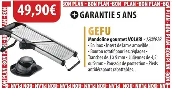 Cuisine Plaisir GEFU Mandoline gourmet VOLARI offre