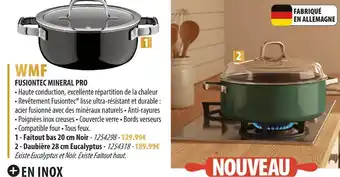 Cuisine Plaisir WMF Faitout bas 20 cm Noir offre