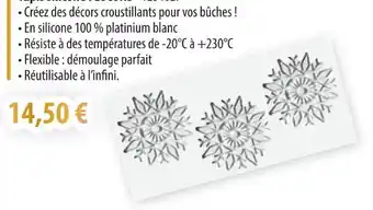 Cuisine Plaisir Tapis silicone flocons offre