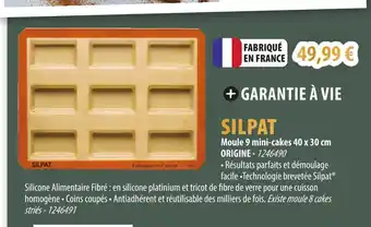 Cuisine Plaisir SILPAT Moule 9 mini-cakes offre
