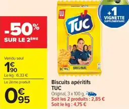 Carrefour Market Biscuits apéritifs tuc offre