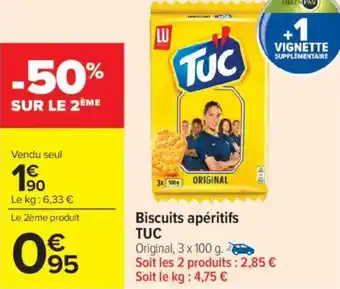 Carrefour Market Biscuits apéritifs tuc offre