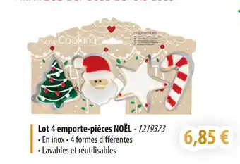 Cuisine Plaisir Lot 4 emporte-pièces noël offre