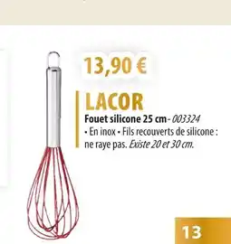 Cuisine Plaisir LACOR Fouet silicone offre
