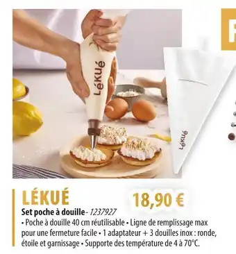 Cuisine Plaisir LÉKUÉ Set poche à douille offre