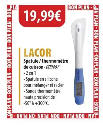 Cuisine Plaisir LACOR Spatule / thermomètre de cuisson offre