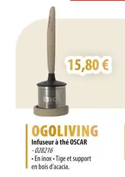 Cuisine Plaisir OGOLIVING Infuseur à thé OSCAR offre
