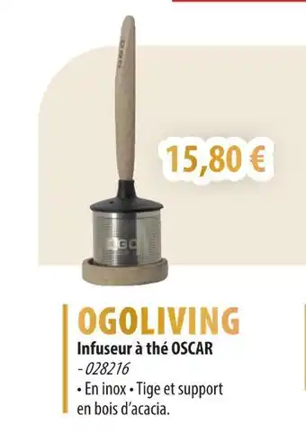 Cuisine Plaisir OGOLIVING Infuseur à thé OSCAR offre