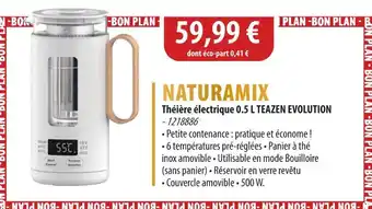 NATURAMIX Théière électrique 0.5 l teazen evolution