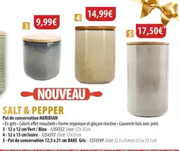 Cuisine Plaisir SALT & PEPPER Pot de conservation meridian offre