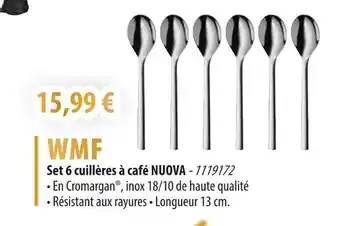 Cuisine Plaisir WMF Set 6 cuillères à café nuova offre