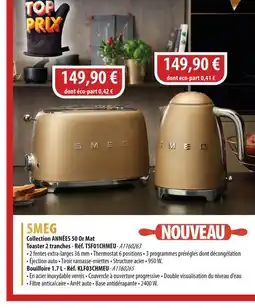 Cuisine Plaisir SMEG Toaster 2 tranches offre