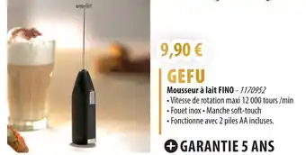 Cuisine Plaisir GEFU Mousseur à lait FINO offre