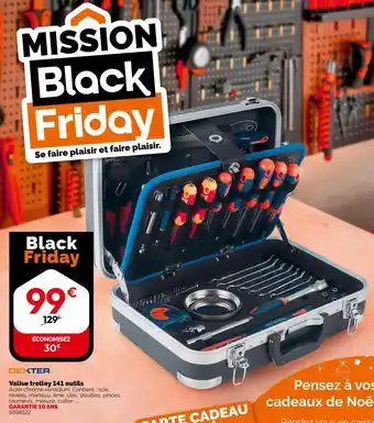 Weldom DEXTER Valise trolley 141 outils offre