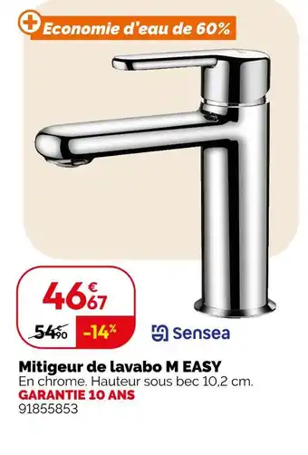 Weldom SENSEA Mitigeur de lavabo m easy offre