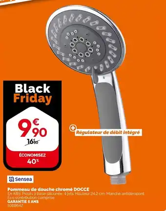 Weldom SENSEA Pommeau de douche chromé docce offre