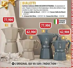 Cuisine Plaisir BIALETTI Cafetière italienne Moka Exclusive Octogonal Sable du Désert 6 tasses offre