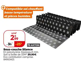 Weldom AXTON Sous-couche silence offre