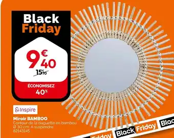 Weldom INSPIRE Miroir BAMBOO offre