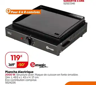 Weldom SOMAGIC Plancha électrique offre