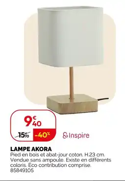 Weldom INSPIRE Lampe akora offre