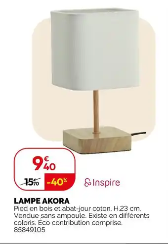 Weldom INSPIRE Lampe akora offre