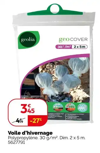 Weldom GEOLIA Voile d'hivernage offre