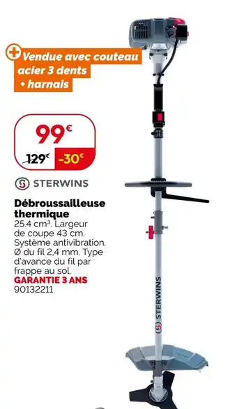 Weldom STERWINS Débroussailleuse thermique offre