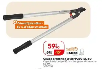 Weldom BAHCO Coupe branche à levier p280-sl-80 offre