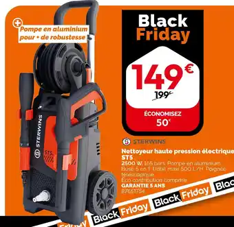 Weldom STERWINS Nettoyeur haute pression électrique ST5 offre