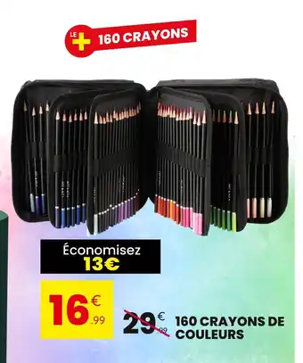 Stokomani 160 crayons de couleurs offre