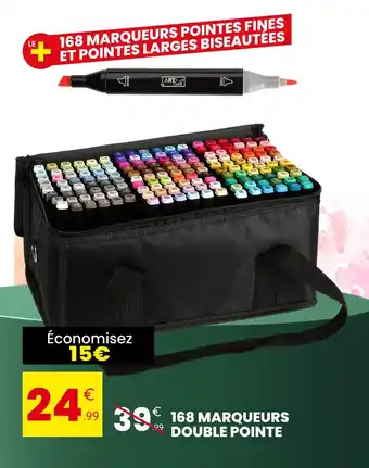Stokomani 168 marqueurs double pointe offre