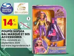 Stokomani Spin Master Poupée Sophia Bal Masqué et ses accessoires offre