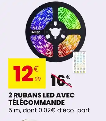 Stokomani 2 Rubans LED avec télécommande offre