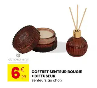 Stokomani ATMOSPHERA Coffret Senteur Bougie + Diffuseur offre