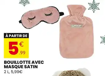 Stokomani Bouillotte avec masque satin offre