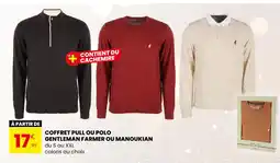 Stokomani GENTLEMAN FARMER OU MANOUKIAN Coffret Pull ou Polo offre