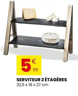 Stokomani Serviteur 2 étagères offre