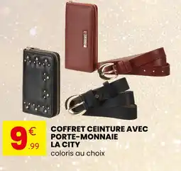 Stokomani LA CITY Coffret Ceinture avec Porte-Monnaie offre