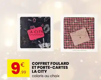 Stokomani LA CITY Coffret foulard et porte-cartes offre