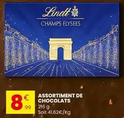 Stokomani LINDT Assortiment de chocolats offre