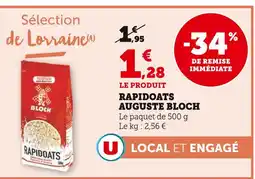 Super U Auguste Bloch Rapidoats offre