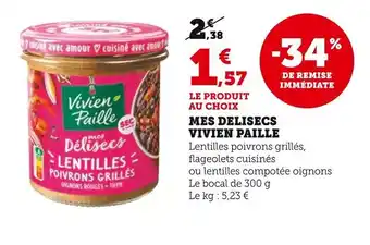 Super U Vivien Paille Mes Delisecs Lentilles offre