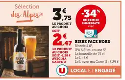 Super U Biere Face Nord offre