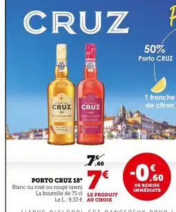 Super U Cruz Porto CRUZ 18° offre
