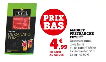Super U Feyel Magret de canard fumé offre
